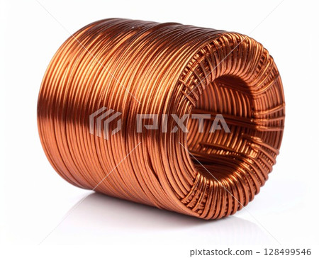 High resolution close-up photo of an industrial condenser coil 128499546