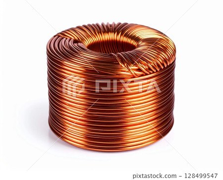 High resolution close-up photo of an industrial condenser coil 128499547