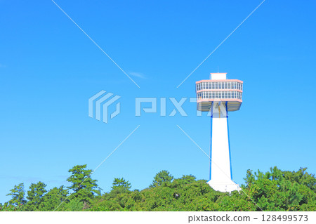 福井縣堺市東尋坊塔風景 128499573