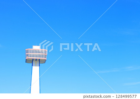 View of Tojinbo Tower, Sakai City, Fukui Prefecture 128499577