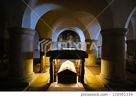 St. Michael's Cathedral in Hildesheim, Germany 128501334