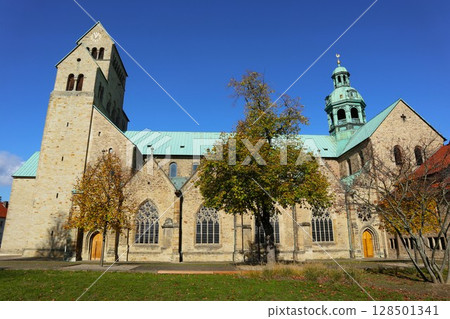 St. Mary's Cathedral in Hildesheim, Germany St. Mary's Cathedral in Hildesheim, Germany 128501341