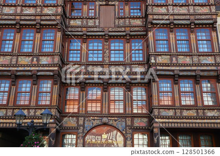 Wedekindhaus，希爾德斯海姆，德國 128501366