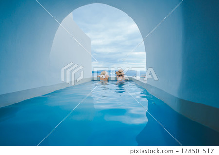 希臘聖托里尼島的美麗風景 128501517