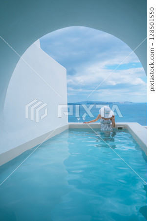 希臘聖托里尼島的美麗風景 希臘聖托里尼島的美麗風景 128501550