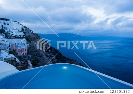 希臘聖托里尼島的美麗風景 希臘聖托里尼島的美麗風景 128501583