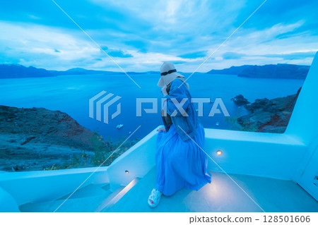 希臘聖托里尼島的美麗風景 128501606