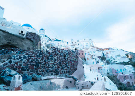 希臘聖托里尼島的美麗風景 128501607