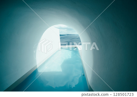 Beautiful landscape of Santorini island in Greece Beautiful landscape of Santorini island in Greece 128501723