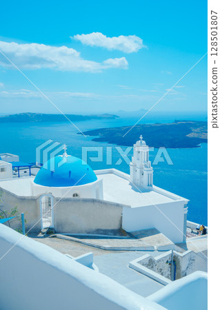 希臘聖托里尼島的美麗風景 128501807