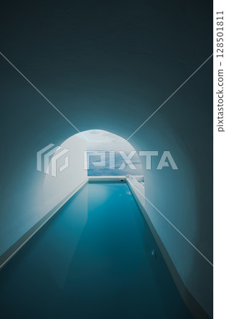 希臘聖托里尼島的美麗風景 希臘聖托里尼島的美麗風景 128501811