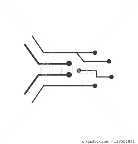 Circuit line icon 128501931