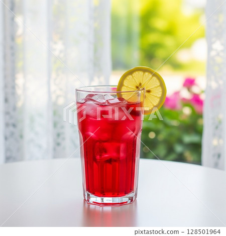 Refreshing melon soda placed on the windowsill | Summer cafe time Strawberry soda Soda water Refreshing melon soda placed on the windowsill | Summer cafe time Strawberry soda Soda water 128501964