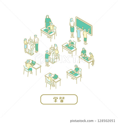 教師學習/插圖 128502051