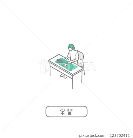 教師學習/插圖 128502411