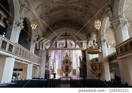 Protestant church in Celle, Germany 128503121