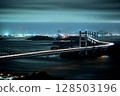 瀨戶Ohashi橋樑夜視圖 128503196