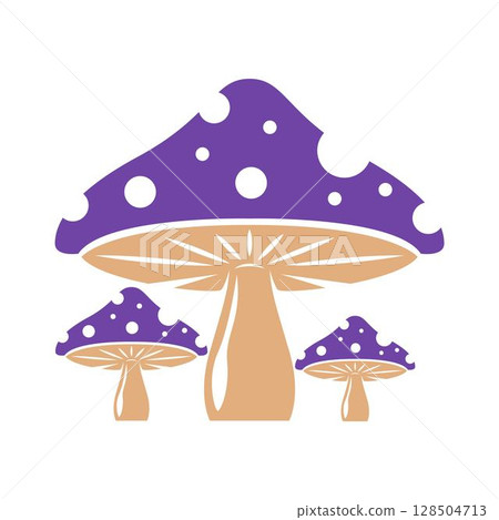 Mushroom logo icon design 128504713