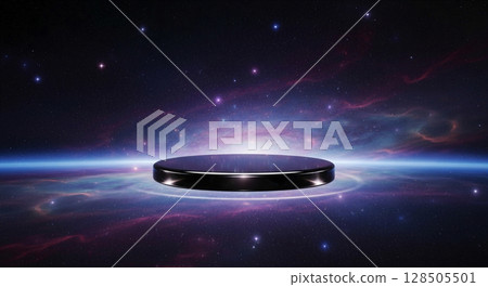 space scene with planet space scene with planet 128505501