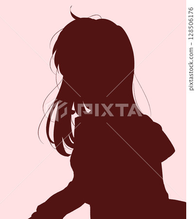 水手服女學生冬裝影子圖片 128506176