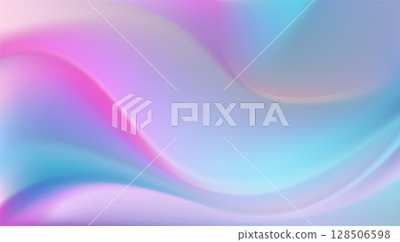 Abstract fluid iridescent wave Vector flow background. 128506598
