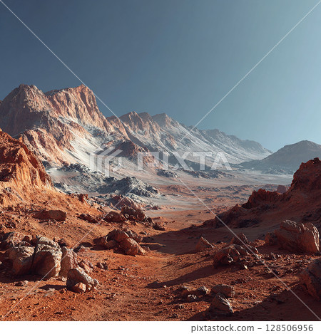 遙遠星球的奧秘：火星的廣大山脈 128506956