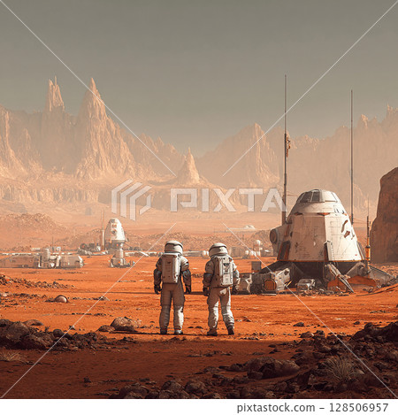 遙遠星球的奧秘：火星的廣大山脈 128506957