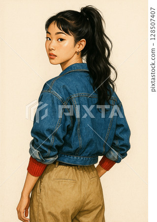 Retro Mix Fashion 128507407