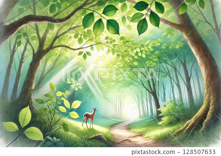 Forest path 128507633
