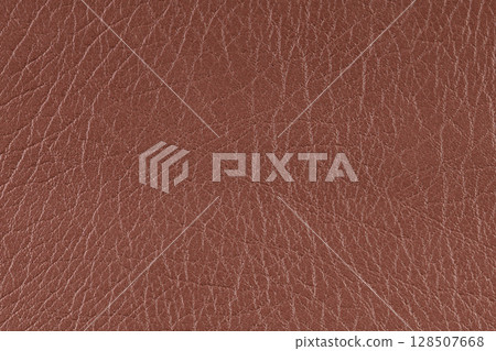 Brown pattern, design, leather fabric for sewing, dermantine, artificial leather texture background 128507668