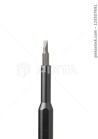 Iron bit with screwdriver on Isolated on white background 128507691