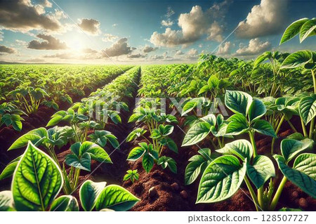 Sweet potato field 128507727