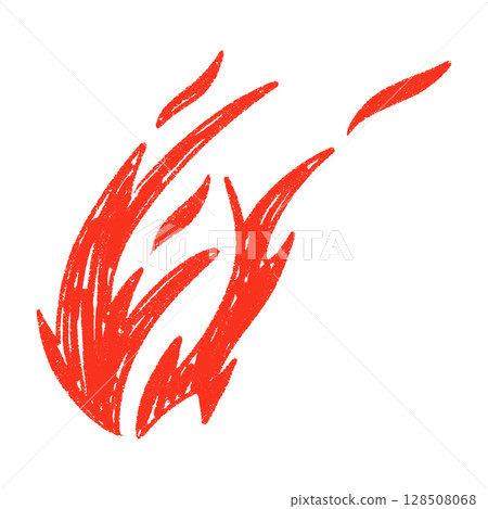 Y2K fire tattoo design with bold black flames. Hand-drawn doodle flames. Flat vector illustration isolated on white background. Y2K fire tattoo design with bold black flames. Hand-drawn doodle flames. Flat vector illustration isolated on white background. 128508068