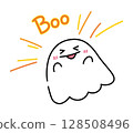 歡樂的鬼魂插圖（萬聖節素材） 128508496