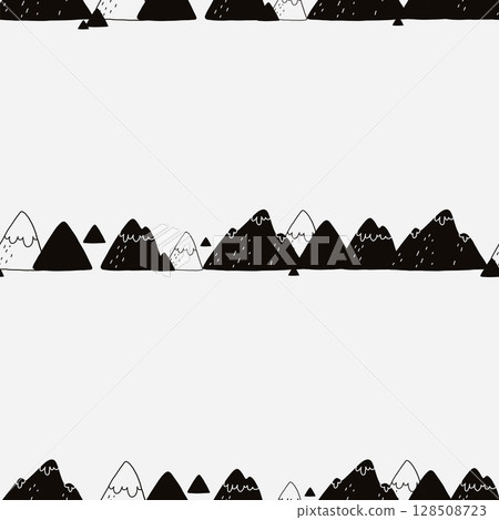 scandi vector pattern with mountains scandi vector pattern with mountains 128508723