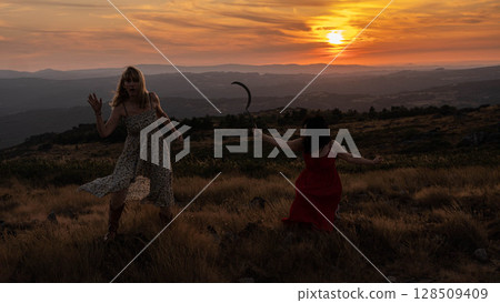 Duel at Sunset 128509409