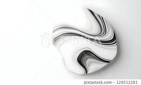 Abstract gray crumpled paper heart shape minimalist design 128512281