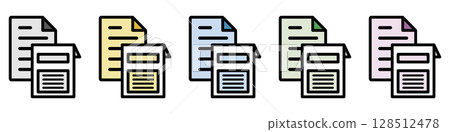 Illustration icon material set: Drug mark document file 242 Illustration icon material set: Drug mark document file 242 128512478