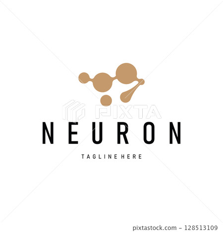 minimalist neuron logo design with cell silhouette dna neuron atom illustration symbol template minimalist neuron logo design with cell silhouette dna neuron atom illustration symbol template 128513109