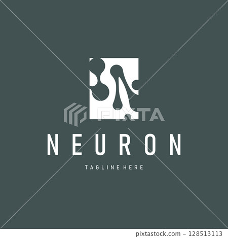 minimalist neuron logo design with cell silhouette dna neuron atom illustration symbol template minimalist neuron logo design with cell silhouette dna neuron atom illustration symbol template 128513113