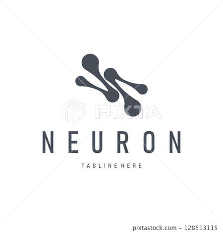 minimalist neuron logo design with cell silhouette dna neuron atom illustration symbol template minimalist neuron logo design with cell silhouette dna neuron atom illustration symbol template 128513115