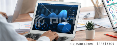Business data dashboard provide brisk business intelligence analytic Business data dashboard provide brisk business intelligence analytic 128513305