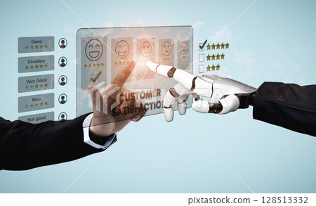 AI Analyzing Reviews to Improve Customer Satisfaction Vouch 128513332