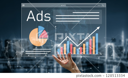 Digital advertising performance and campaign analytics dashboard Vouch 128513334