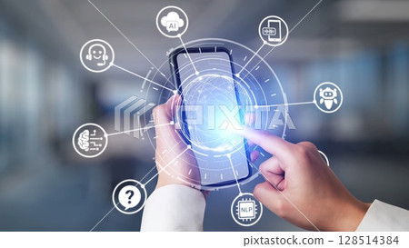 AI Artificial Intelligence Virtual Assistant for Smart Business Spire AI Artificial Intelligence Virtual Assistant for Smart Business Spire 128514384