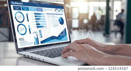 Business data dashboard provide business intelligence analytic brisk 128514587