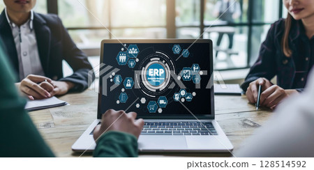 ERP enterprise resource planning software for brisk business 128514592