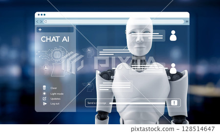 AI Artificial Intelligence Virtual Assistant for Smart Business Epoch 128514647