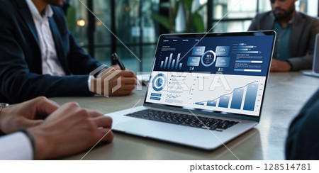 Business data dashboard provide business intelligence analytic brisk 128514781