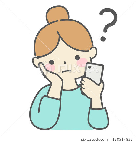 看智能手機的想知道的婦女 看智能手機的想知道的婦女 128514833